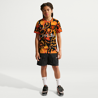 Netherlands x Patta Older Kids' Short-Sleeve Football Top. Nike CA